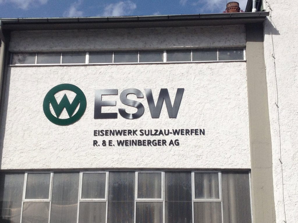 Referenz - Leuchtschrift, Eisenwerk Sulzau